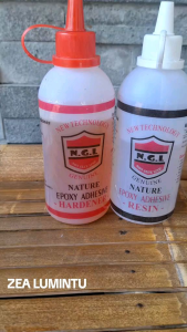 LEM KAYU NGL EPOXY HARDENER RESIN 1/2KG (LEM KAYU LEM 2 KOMPONEN LEM SUPER KUAT)