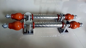 handle pintu/tarikan pintu stenlis stell kombinasi kayu jati 45cm