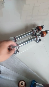 handle pintu/tarikan pintu stenlis stell kombinasi kayu jati 45cm