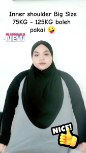 [75kg - 125kg] Inner Bahu Plus Size Cotton Lembut / Inner Shoulder / Inner Baju Sukan / Inner Sukan Hiking
