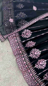 [PRE-ORDER] Ready Made Heavy Faux Georgette Gown ( Delivery 15 days )