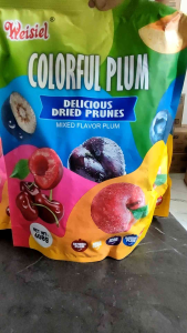 Combo 2 gói mức ô mai Colorful Plum weisiel MIX 5 vị - Gói 408g * 2  siêu ngon vị chua ngọt kích thích vị giác