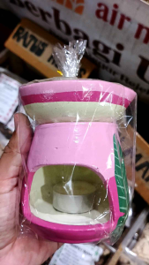 gerabah aroma terapi - gerabah pewangi ruangan - aroma terapi lengkap - dengan lilin dan minyak esensial