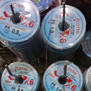 PE Alexis Braid dan Plotto X6 50m Connecting Hitam dan Hijau