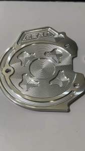 ปิดแคร้งLEAD125/GIORNO งานอัลลอย CNC กัดลาย #ปิดใบพัดหน้าแคร้งHONDA LEAD125