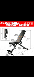 Vector EX1800 adjustable weight dumbell bench foldable model