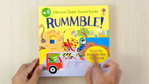 Buku Interaktif Rummble! dari Usborne: Move the Sliders & Hear the Sounds