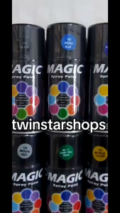 Magic Spray Paint Pilox Pilok Cat Magic Silver Glossy 136 300cc Cat Semprot Serbaguna Magic Ukuran Besar 300 cc