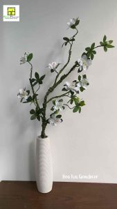 Hoa đỗ quyên giả hoa lụa đẹp trang trí cao cấp