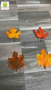 Combo 10 lá phong giả trang trí lá phong vải lụa cao cấp làm cây giả lá đỏ lá vàng mùa thu