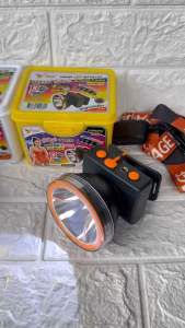 ไฟฉายคาดหัว LED YAGE รุ่น YG-5031 ปรับแสงได้ ใช้งานนานสูงสุด 13ชม.8.2cm. ลงน้ำได้ 1m. นาน 30 นาที มี % บอกสถานะแบตเตอรี่