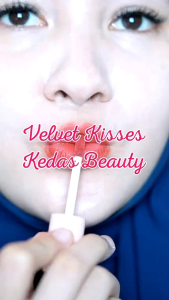 Lip velvet kisses kedas beauty by candra dewi maharani isi 2gr