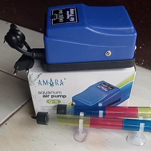Paket Fullset Aerator 2 Lubang Merk Amara & Random Aquarium