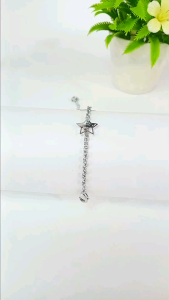 Gelang Kaki Silver Titaniung Nuri Bintang Cantik