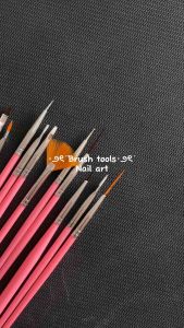 15pcs Nail Art Brush Set Kuas Polygel Kuas Kutek Nailart Halus High Quality Pink Gambar Penghias Dotting Pen Dot Bundle