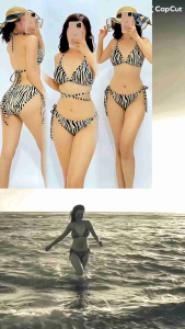 BEA TWO PIECE PADDED PRINTED DRAWSTRING SWIMSUIT ITY SPANDEX FABRIC