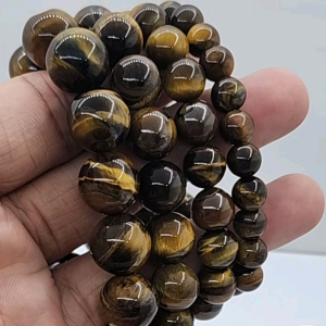 **Harga kilang**100%authentic natural yellow Tiger eye bracelet bangle gelang tangan mata harimau