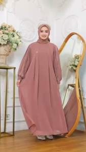 Gamis Lebaran 2025 Viral Warna Burgundy Bahan Ceruty Babydoll Premium Mix Tile Gliter Sparkling Ukuran Jumbo // Gamis Jumbo LD 120 // Gamis Jumbo LD 130 // Gamis Jumbo LD 140 // Gamis Wanita Dewasa // Gamis Jumbo Up to BB 120KG