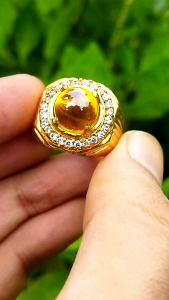 Cincin Batu Permata Yellow Mistik Natural