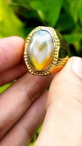 Cincin Batu Akik Junjung Drajat Cincin Opal Dan Carnelian Cincin Ukuran 7-11 Cincin Emas, Hitam, Perak Cincin Batu Untuk Gaya Sehari-Hari - Lazada