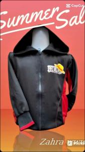 TERLARIS JAKET SWEARTER HODDIE ANAK OP LUFFY USIA 1 s/d 12 TAHUN ZIPPER BAHAN BAGUS