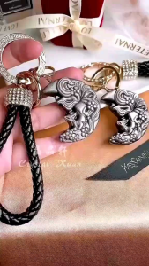 [MY🇲🇾 Ready Stock] 银曜石狐仙钥匙扣 助招财 健康