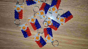 FLAG BEADS KEYCHAIN & WALLET
