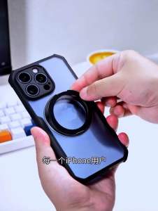 XUNDD Airbag Shockproof Magnetic + 360 Ring Holder Case For IP 16 Series