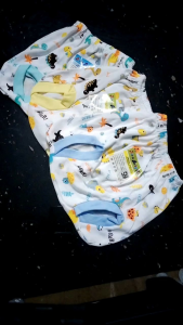 WULANDA 6 pcs celana pendek bayi airin baby new born model pop kaca mata isi multi warna untuk laki laki dan perempuan SNI