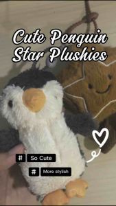 Plush Pendant Plush Toy Bag Decoration Cute Penguin | Gantungan Kunci Plushie Patung Plush Mainan Penguin Jellycat