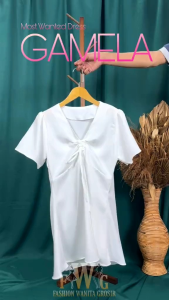 MINIDRESS SERUT WANITA GAMELA MINIDRESS SIMPLE WANITA