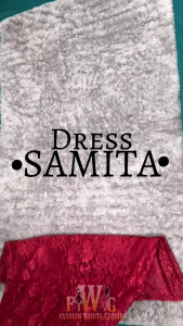 LONGDRESS SIMPLE TERBARU SAMITA DRESS WANITA RUMPLE WANITA