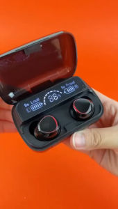 New Upgrade M10 TWS Bluetooth 5.1 in-Ear 9D Touch Sport Wireless Earphone gaming case bisa jadi powerbank digital screen
