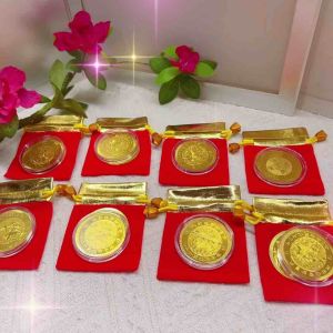 2026 China Horse Year Gold Coins Fortune Coins Lucky Talisman New Year Red Envelope Gift