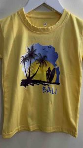 Tshirt kids kaos oblong anak cewek cowok usia 1-12tahun sablon gambar PEREMPUAN SURFING
