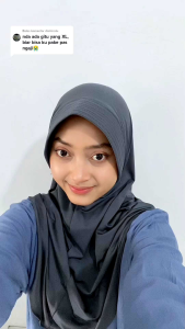 Hijab Jumbo khimar original Snada Size XL