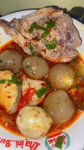 Cilok kuah chili oil cilok tahu baso aci cilok pedas