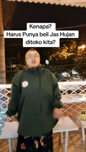 Attaya | Jas Hujan Pria & Wanita | Jas Hujan Premium | Model Kangguru | Taslan Import |