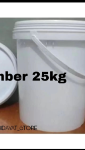 ember bekas 25kg sudah dicuci bersih lengkap dengan tutup murah