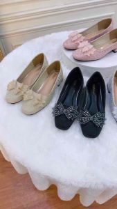 Sepatu wanita Dearva Lusica 031 Heels 2 cm bahan glitter mewah