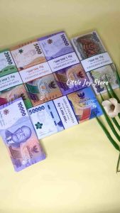 AMPLOP 3D MOTIF UANG GEPOKAN / AMPLOP BOX BENTUK UANG GEPOK ISI 5 PCS