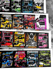 Stiker Logo Bus Basuri Viral Murah