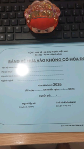 BM 02 /TNDN - Bảng kê mua vào không có hóa đơn chứng từ
