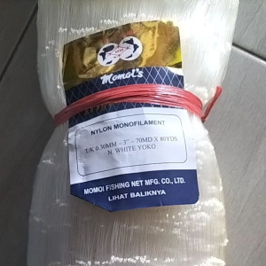 Jaring ikan momoi 0.30 70md/80yds UKURAN TINGGAL PILIH jaring momoi pukat ikan jaring ikan laut