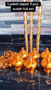 Paket Hemat Isi 3 Pcs Batang/Besi/ Tiang Gorden Fullset Ukuran 1 Meter Murah Berkualitas