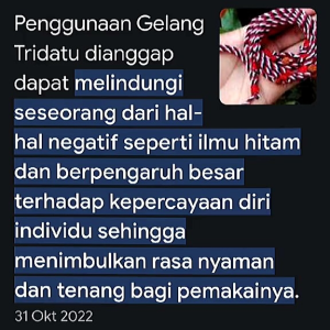 gelang tridatu khas bali asli original