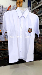 Baju Sekolah SD MI Bahan Twist Licin Lengan Pendek Jumbo Big Size Martin