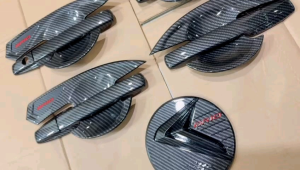 Paket Outer Handle Tank Cover Brio 2012 2016 2018 2024 2025 2026 2027 Carbon Glossy
