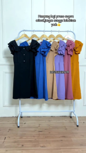 DRES CRINKLE AIRFLOW PREMIUM POLOS REMPEL | BAJU DASTER WANITA | DASTER KEKINIAN | DASTER ELEGAN