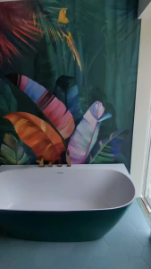 Non touchscreen Cermin Aesthetic Kapsul Kaca Dinding Wastafel Kamar Mandi Aesthetic Mirror